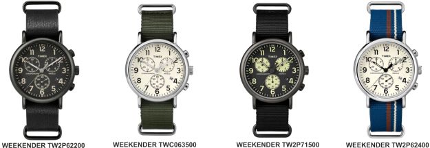 Timex Weekender Versions B